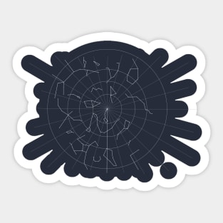 Skychart, Northstar and constellations Sticker